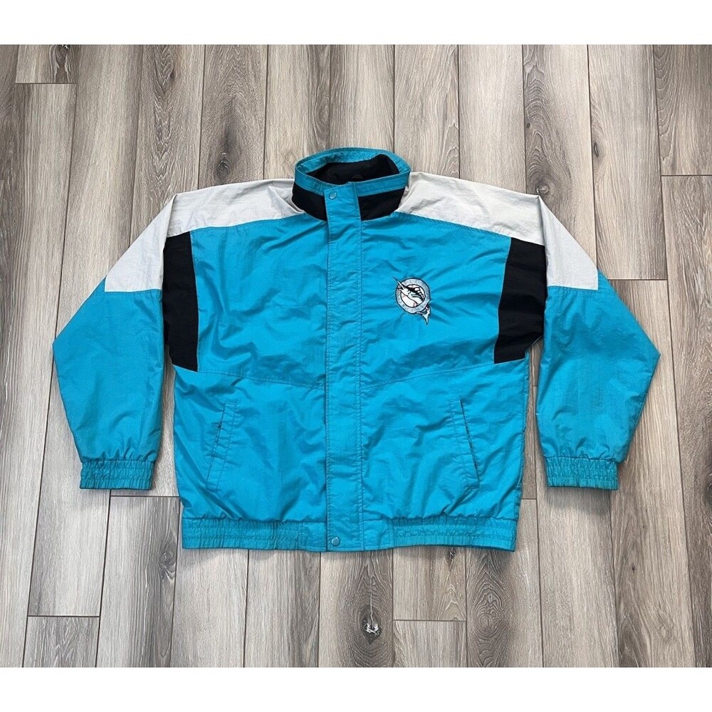 Vintage Starter Florida Marlins Windbreaker Full Zip Jacket Men's Size Large